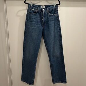 Agolde Women’s 90’s Pinch Waist Jeans in Deep Blue